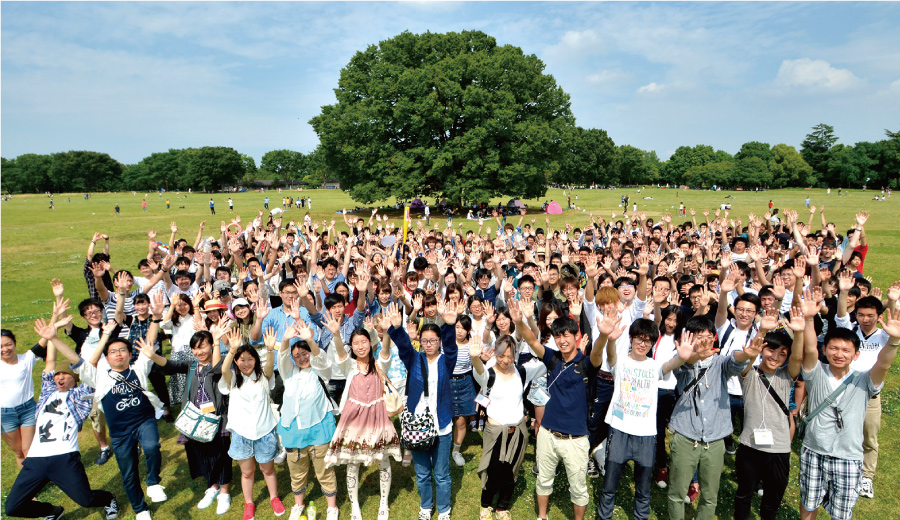 学内外の友達がたくさん広がる